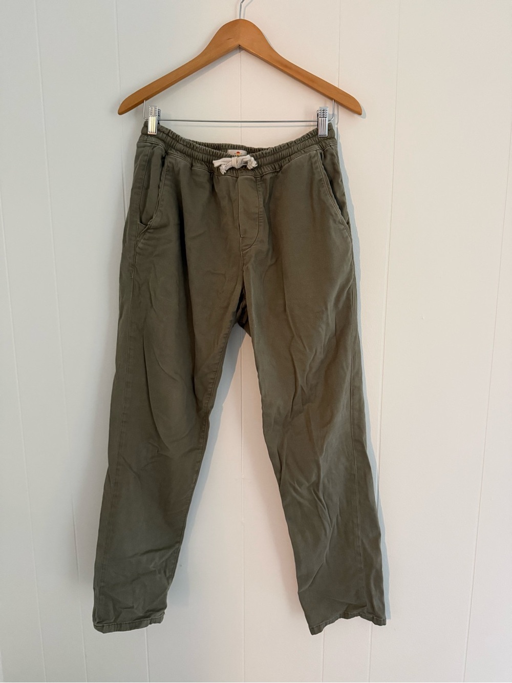 Marine Layer Olive Green Drawstring Joggers
